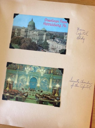 ORIGINAL SCRAPBOOK OF A 1965 VACATION IN PENNSYLVANIA, NEW JERSEY, AND VIRGINIA