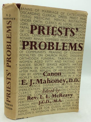 Item #319914 PRIESTS' PROBLEMS: Being Answers to a Large Variety of Questions on Points of Moral,...