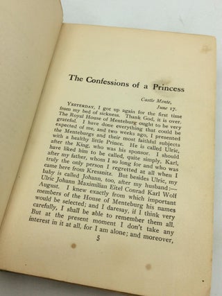 THE CONFESSIONS OF A PRINCESS