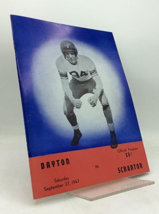 Item #320327 AUTOGRAPHED FOOTBALL PROGRAM FOR UNIVERSITY OF DAYTON FLYERS vs. UNIVERSITY OF...