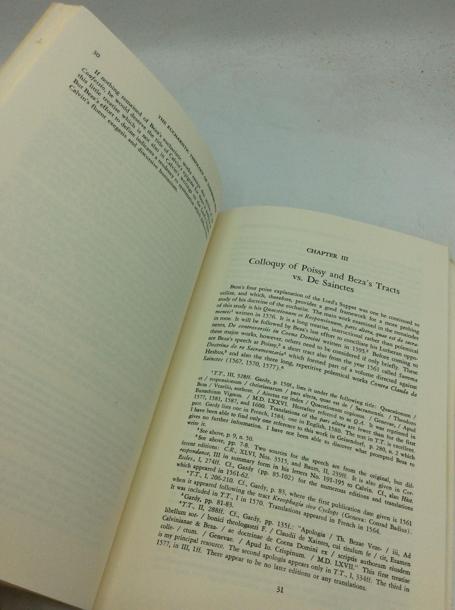 THE EUCHARISTIC THEOLOGY OF THEODORE BEZA: Development of the Reformed ...
