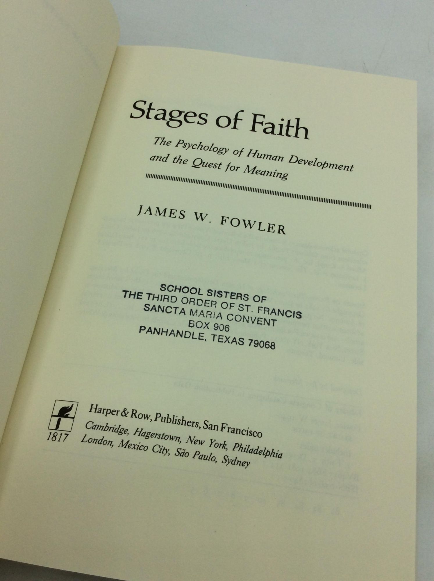 STAGES OF FAITH: The Psychology of Human Development and the Quest for ...