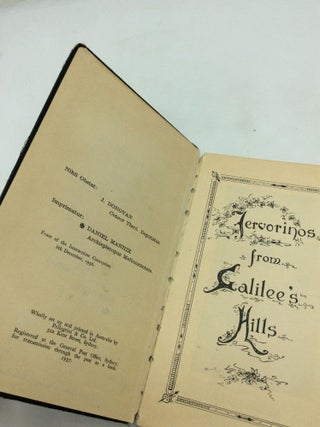 FERVORINOS FROM GALILEE'S HILLS Compiled by a Religious.