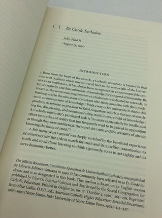EX CORDE ECCLESIAE: Documents Concerning Reception and Implementation