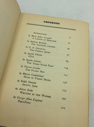THE BEST ENGLISH DETECTIVE STORIES OF 1929