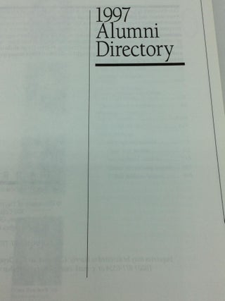 1997 UNIVERSITY OF DAYTON ALUMNI DIRECTORY