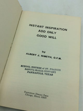 INSTANT INSPIRATION: Add Only Good Will