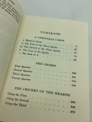 CHRISTMAS BOOKS OF CHARLES DICKENS: A CHRISTMAS CAROL, THE CHIMES, and THE CRICKET ON THE HEARTH