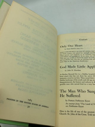ONLY ONE HEART / GOD MADE LITTLE APPLES / THE MAN WHO SANG WHEN HE SUFFERED: An Excerpt from THE LAND OF STONES AND SAINTS / Four Excerpts from STOP PUSHING! "AQnti-Clerical Is as Clerical Does"; "Where Are Our Catholic Elvis Presleys?"; "Hallelujah, There Are Bums!"; "The Less Said the Better"