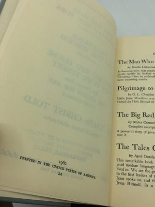 THE MAN WHO CAPTIVATED NEW YORK / PILGRIMAGE TO THE SHROUD / THE BIG RED HOUSE ON HOPE STREET: An Excerpt from THE REASON FOR ANN / THE TALES CHRIST TOLD