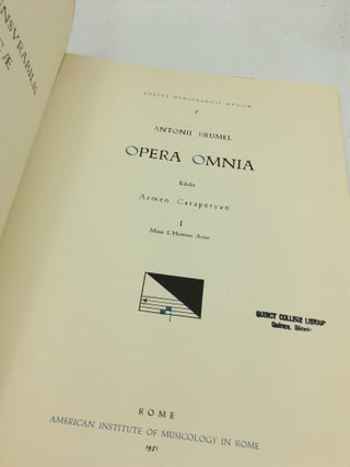 OPERA OMNIA I: Missa l'Homme Arme