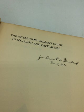 THE INTELLIGENT WOMAN'S GUIDE TO SOCIALISM AND CAPITALISM