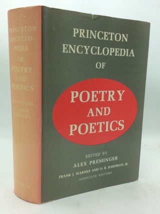 Item #323234 PRINCETON ENCYCLOPEDIA OF POETRY AND POETICS. ed Alex Preminger