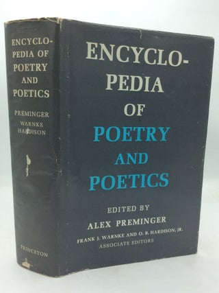 Item #323273 ENCYCLOPEDIA OF POETRY AND POETICS. ed Alex Preminger