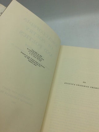 ENCYCLOPEDIA OF POETRY AND POETICS