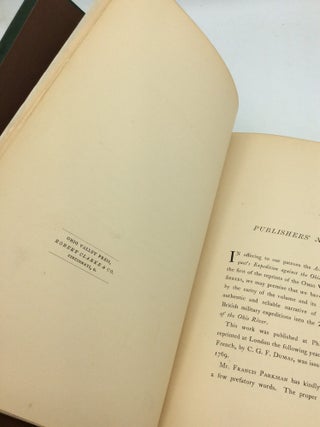 HISTORICAL ACCOUNT OF BOUQUET'S EXPEDITION Against the Ohio Indians, in 1764.