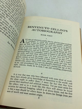 THE AUTOBIOGRAPHY OF BENVENUTO CELLINI