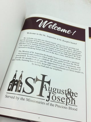2019 DIRECTORY FOR ST. AUGUSTINE & ST. JOSEPH CLUSTER: Minster, Ohio