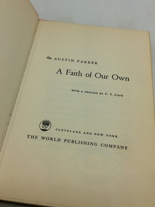 A FAITH OF OUR OWN