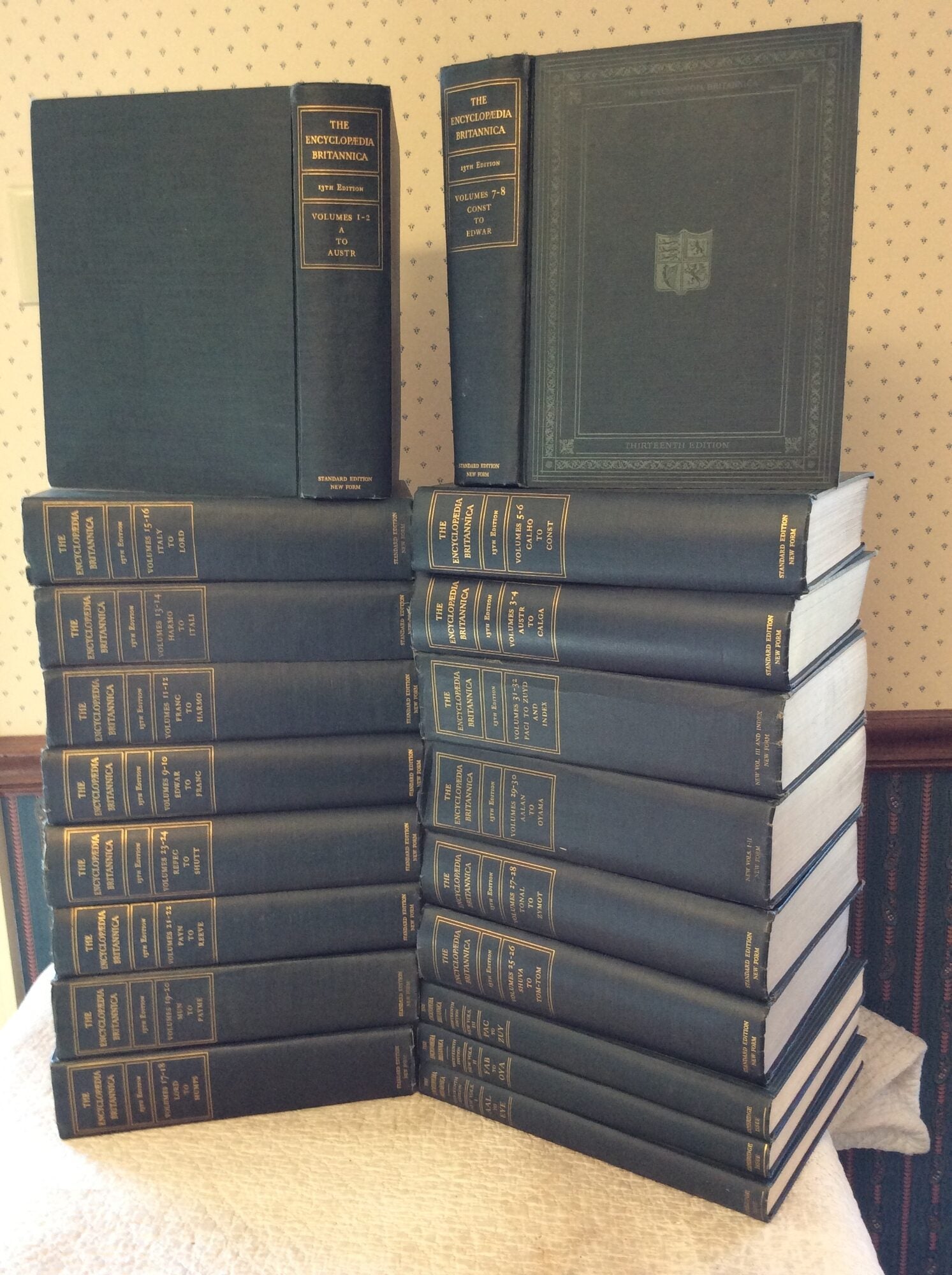 THE ENCYCLOPAEDIA BRITANNICA: Thirteenth Edition Complete set