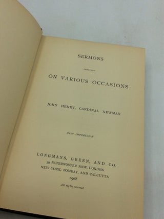 SERMONS PREACHED ON VARIOUS OCCASIONS