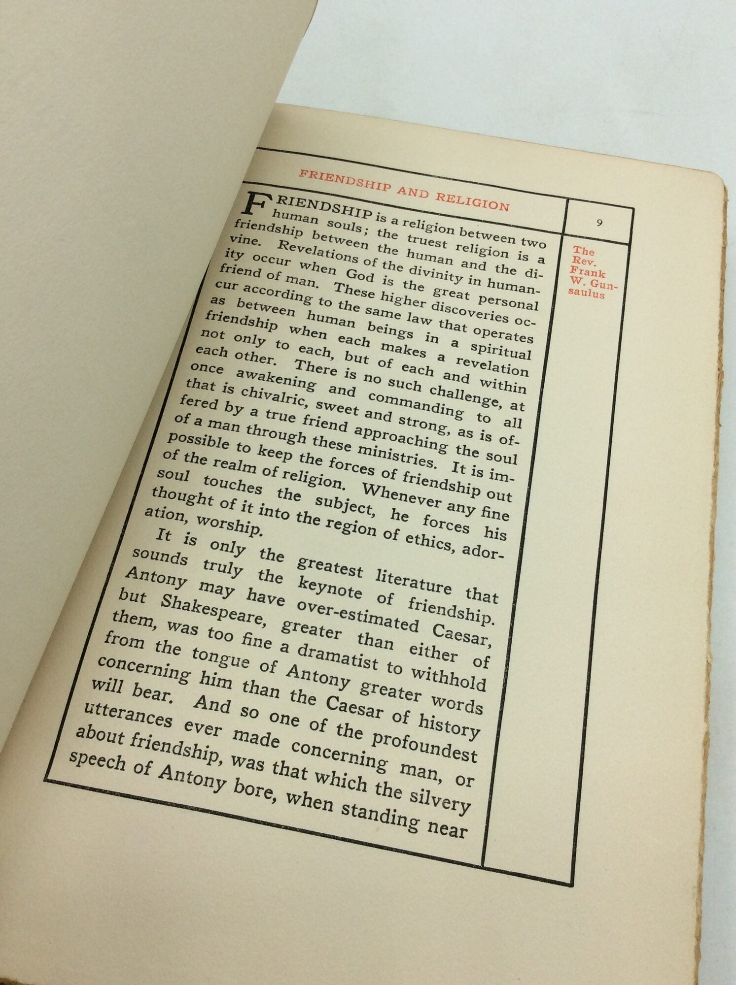 THE WEALTH OF FRIENDSHIP | comp Wallace and Frances Rice, Rev. F. W