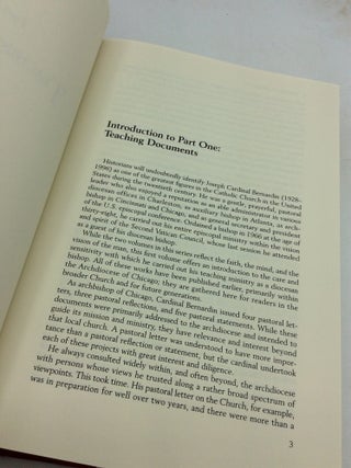SELECTED WORKS OF JOSEPH CARDINAL BERNARDIN, Vols. I-II