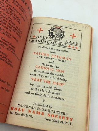 HOLY NAME MANUAL-MISSAL