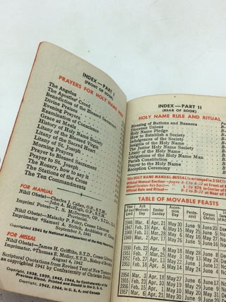 HOLY NAME MANUAL-MISSAL