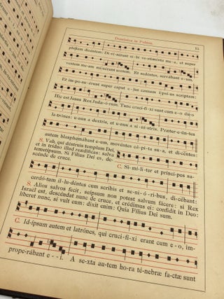 CANTUS ECCLESIASTICUS PASSIONIS D.N. JESU CHRISTI, Fasc. I-II: Chronista & Christus, Secundum Matthaeum, Marcum, Lucam et Joannem Editus sub Auspiciis Sanctissimi Domini Nostri Pii Papae IX. Curante Sacrorum Rituum Congregatione.