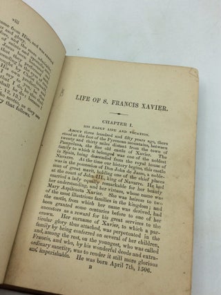 LIFE OF S. FRANCIS XAVIER, APOSTLE OF THE INDIES.
