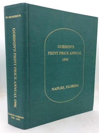 Item #325913 GORDON'S PRINT PRICE ANNUAL 1996