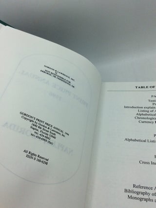 GORDON'S PRINT PRICE ANNUAL 1996