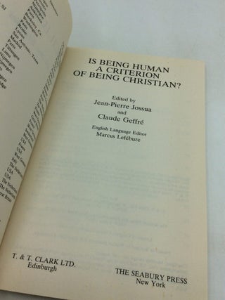 IS BEING HUMAN A CRITERION OF BEING CHRISTIAN?