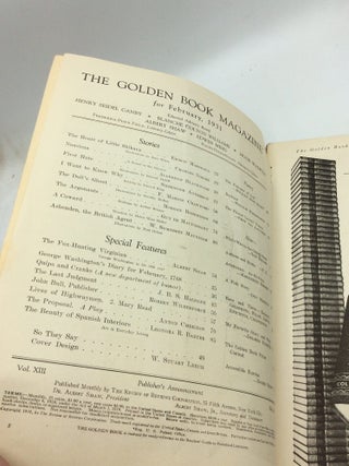 THE GOLDEN BOOK MAGAZINE: February 1931
