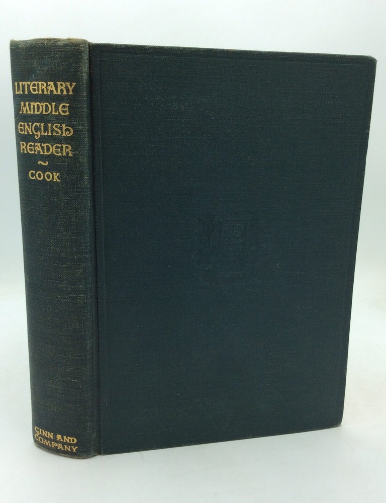 Item #326437 A LITERARY MIDDLE ENGLISH READER. ed Albert Stanburrough Cook.