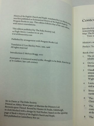 HISTORY OF THE ENGLISH CHURCH AND PEOPLE