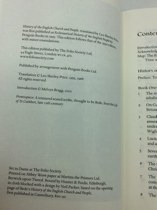 HISTORY OF THE ENGLISH CHURCH AND PEOPLE