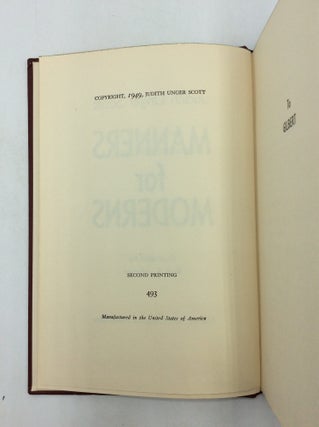MANNERS FOR MODERNS