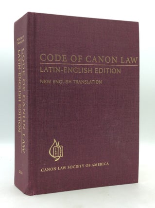 Item #328048 CODE OF CANON LAW: Latin-English Edition