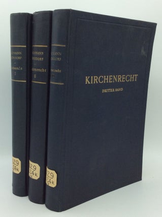Item #43627 LEHRBUCH DES KIRCHENRECHTS auf Grund des Codex Iuris Canonici, Volumes I-III. Eduard...