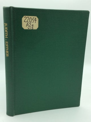 Item #62722 LA SAINTE BIBLE: JUDITH, ESTHER. ed A. Barucq