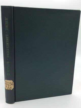 Item #62732 LA SAINTE BIBLE: JEREMIE, LES LAMENTATIONS, LE LIVRE DE BARUCH. ed A. Gelin