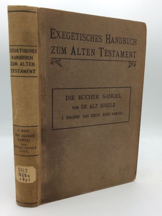 Item #63344 DIE BUCHER SAMUEL. Dr. Alfons Schulz
