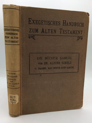 Item #63348 DIE BUCHER SAMUEL. Alfons Schulz