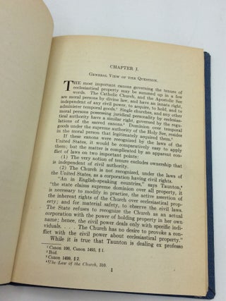 THE TENURE OF PAROCHIAL PROPERTY IN THE UNITED STATES OF AMERICA.