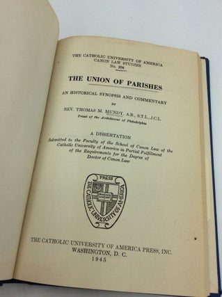 THE UNION OF PARISHES: An Historical Synopsis and Commentary.