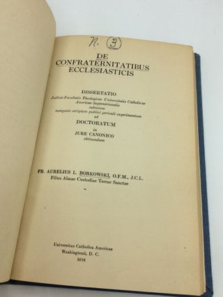 DE CONFRATERNITATIBUS ECCLESIASTICIS.
