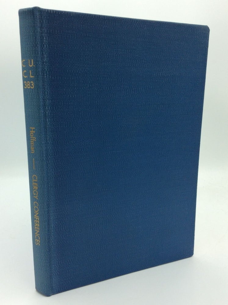 Item #66217 CLERGY CONFERENCES: CANON 131: A HIstorical Consepctus and a Canonical Commentary. Lawrence Joseph Hoffman.