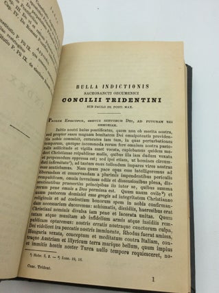 CANONES ET DECRETA SACROSANCTI OEUMENICI COUNCILII TRIDENTINI sub Paulo III., Iulio III. et Pio IV. Pontificibus Maximis. Cum Additamentis et et Indicibus Amplissimis.